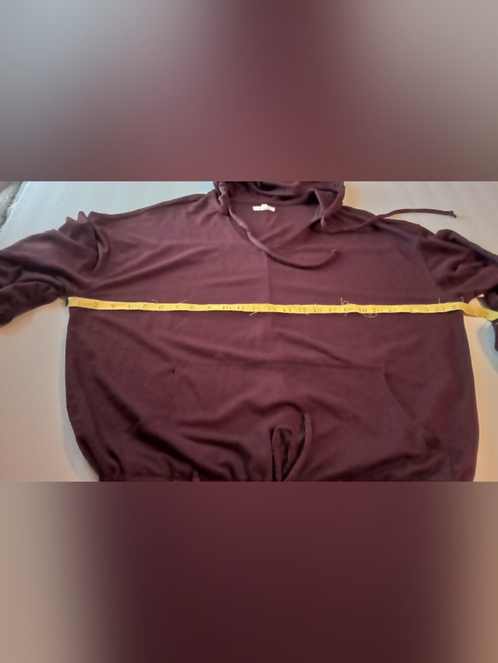 Maurices Women's Burgundy Hooded Pullover